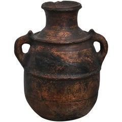 Late 19th Century Primitive Spanish Clay Pot