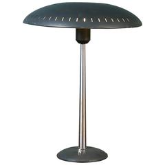 Mid-Century Modern Metal Table Lamp by Louis Kalff for Philips, circa 1950