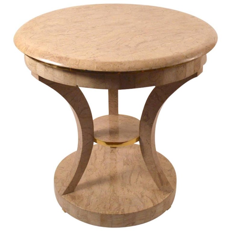 Maitland Smith Tessellated Stone Table For Sale