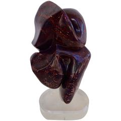 Abstract Marble Sculpture, Signed "C. Willson, '78