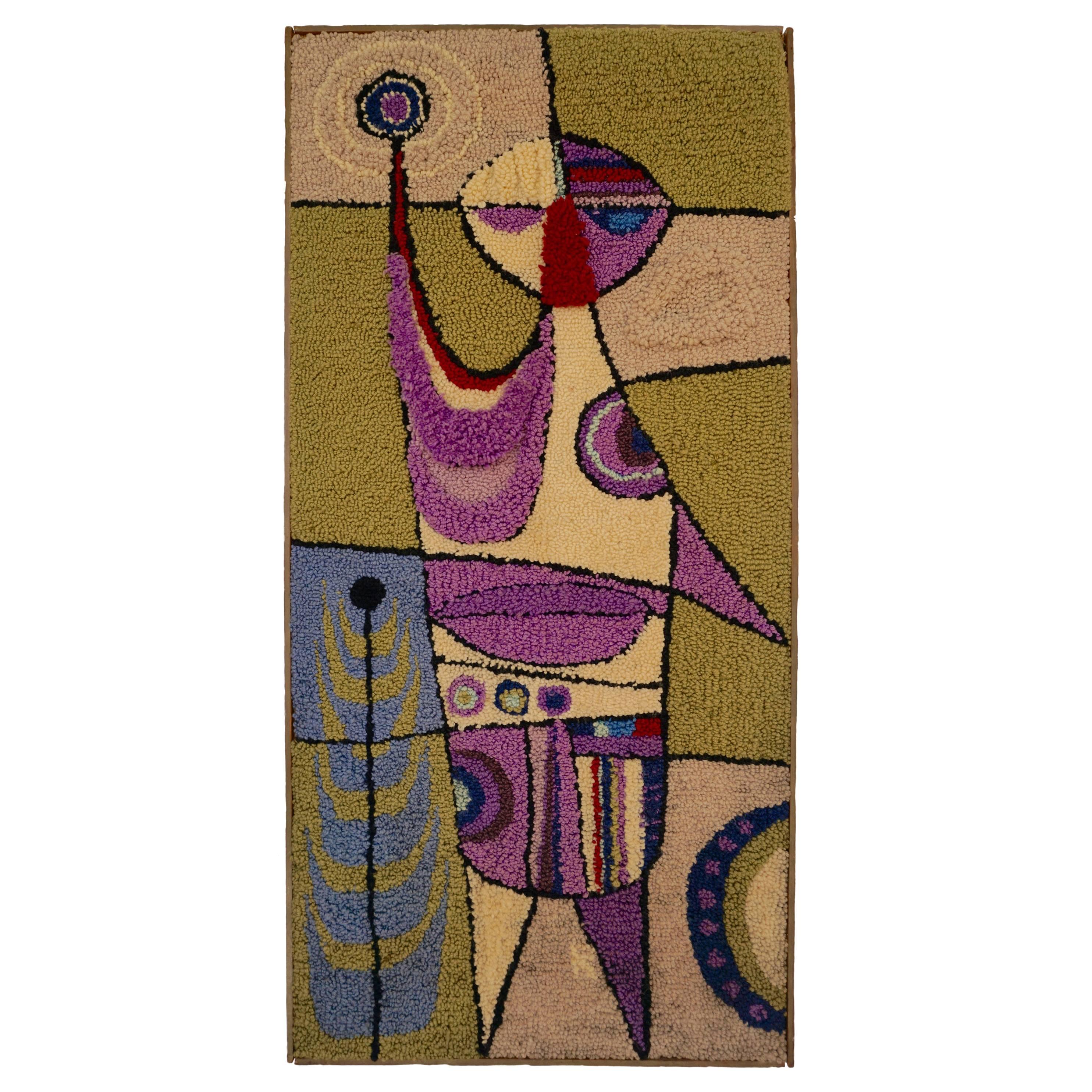 Hand-Hooked Tapestry Attributed to Bill Hinz