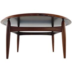 Rosewood and Formica Reversible Top Coffee Table Attribute to Finn Juhl