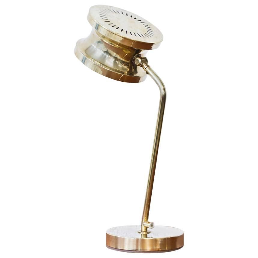 1960s Scandinavian Brass Table Lamp by Tyringe Konsthantverk