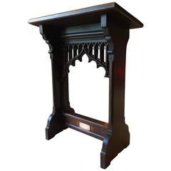Antique Solid Oak Bible Stand Lectern Gothic Victorian, 19th Century, Number 3