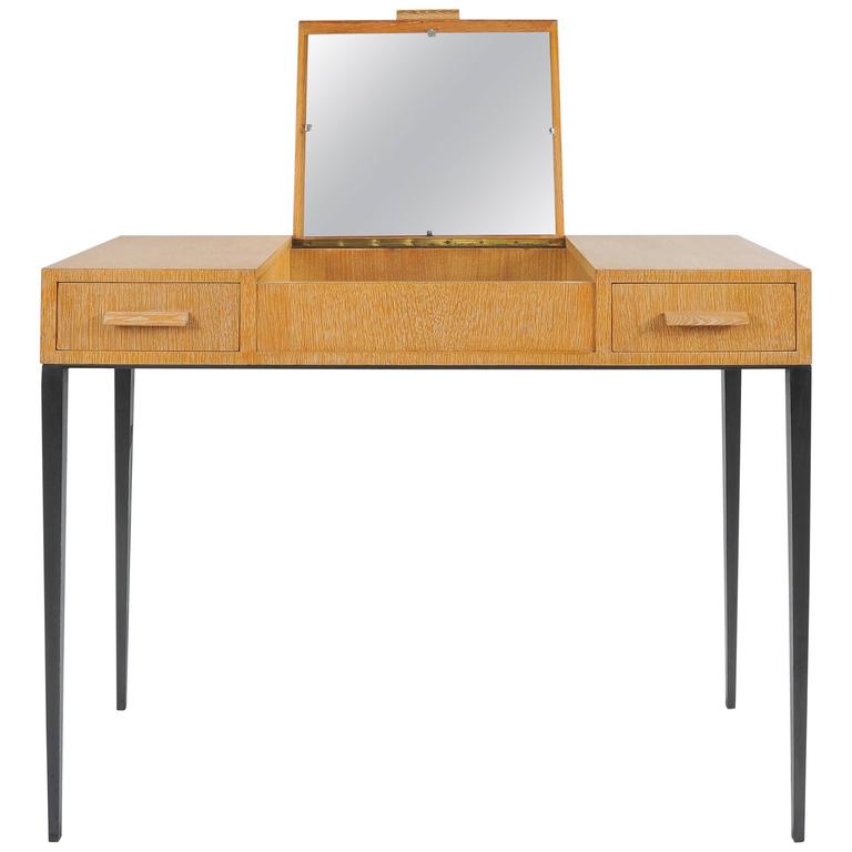 Jean Michel Frank Oak And Iron Dressing Table Interpreted By Comte Jean Michel Frank Oak And Iron Dressing Table Interpreted By Comte For