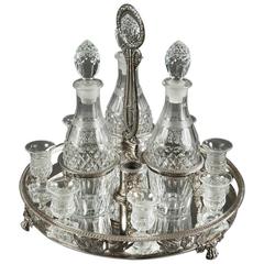 Charles X Cut-Crystal and Silver Plated Drink Set 9