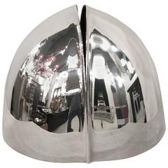 "Germoglio" Silver Plated Vase by Sabattini, 1979 7