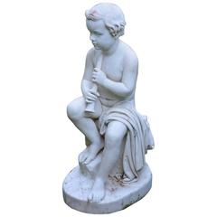 Carved Marble Statue of a Youth 10