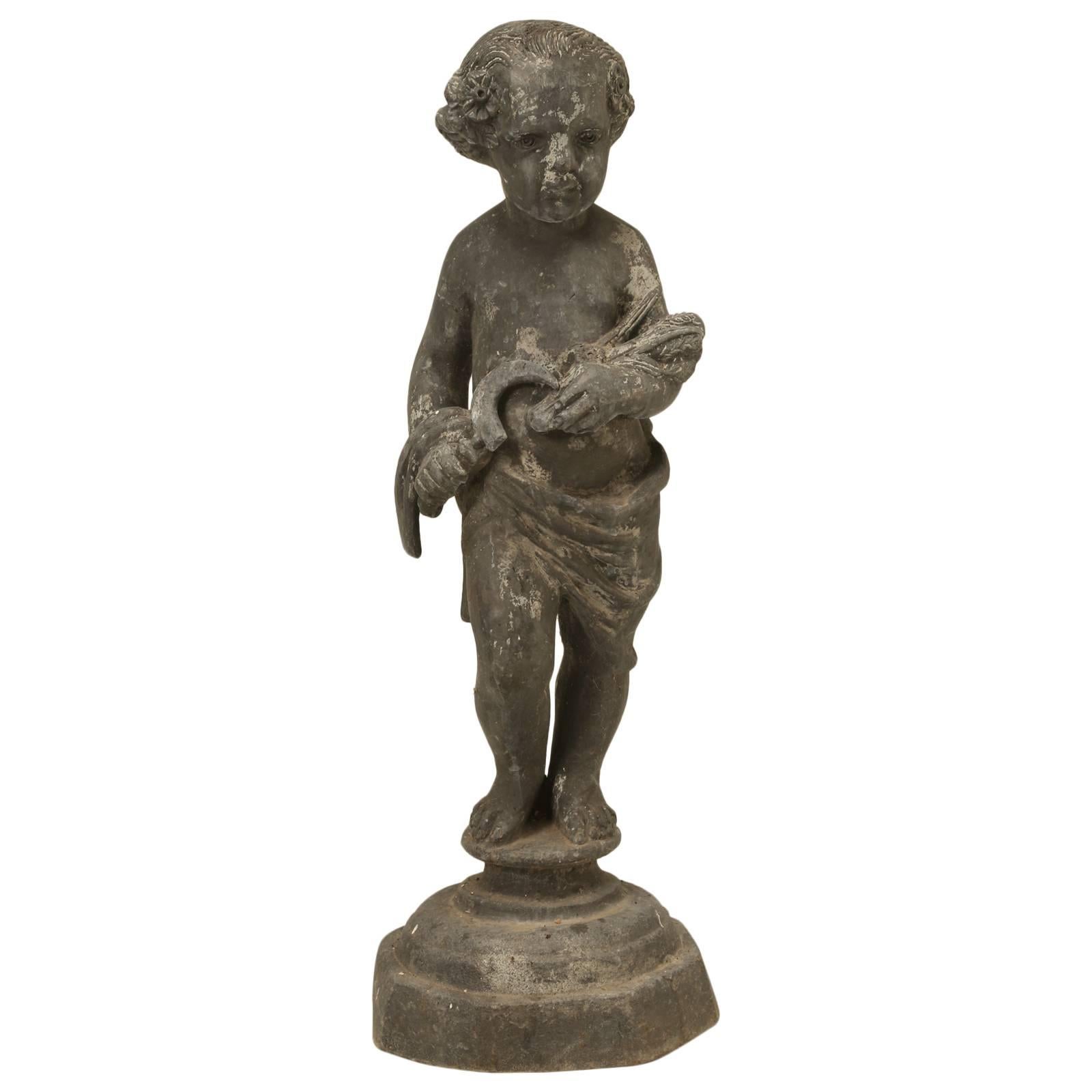 English Lead Garden Statue For Sale At 1stdibs