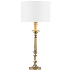 Louis XVI Style Brass Table Lamp, Early 1900s 2