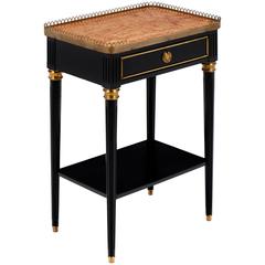 French Louis XVI Marble-Top Side Table