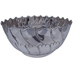 English Sterling Silver Wave Bowl