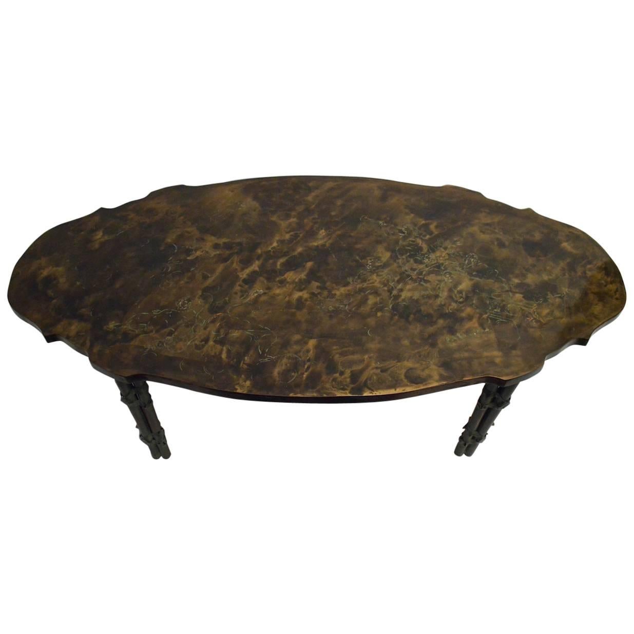 Laverne Muses Boucher Bronze Coffee Table