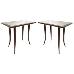 Elegant Pair of  Side Tables by T.H. Robsjohn-Gibbings for John Widdicomb 