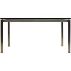 Stainless Steel Square Table with Glass by William Katavolos, Laverne 12