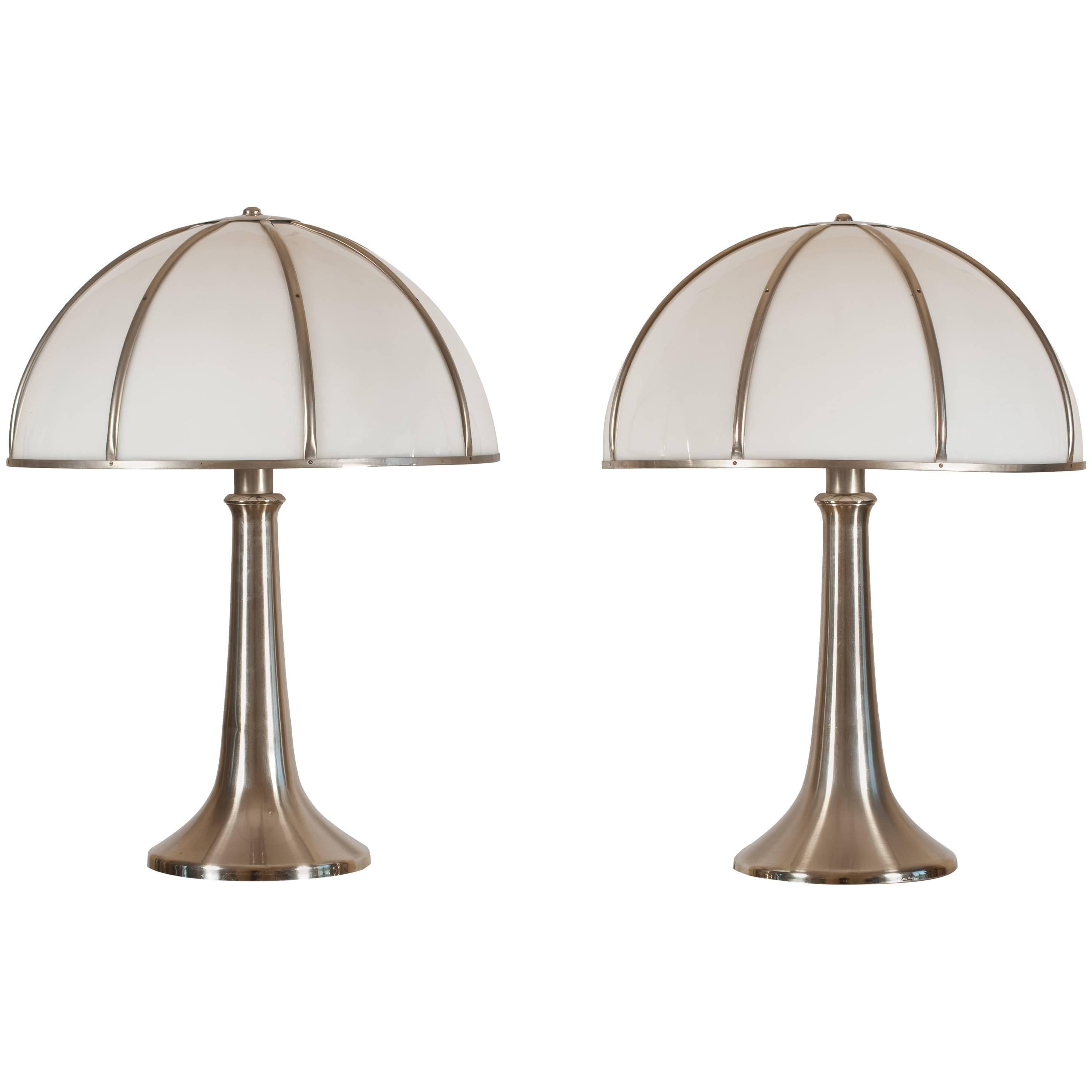 Charming Pair of Table Lamps by Gabriella Crespi