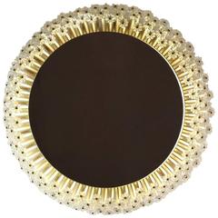 Charming Viennese Backlit Wall Mirror by Emil Stejnar with Glass Blossoms, 1950s 2