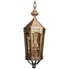 English Monumental Six-Light Antique Lantern