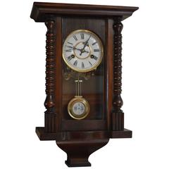 Antique Small Regulator Style Wall Clock