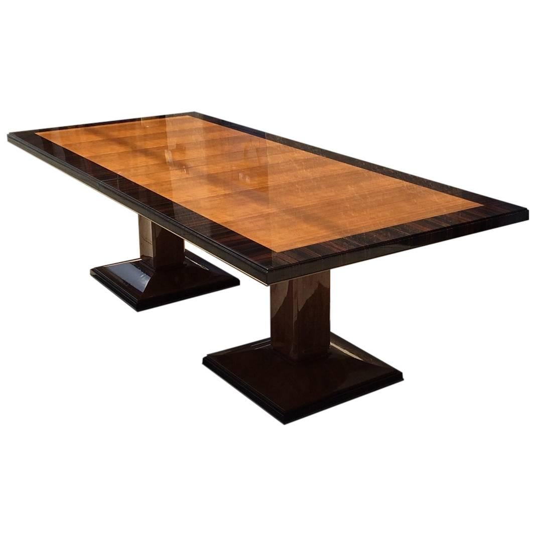 Double Pedestal Dining Table For Sale