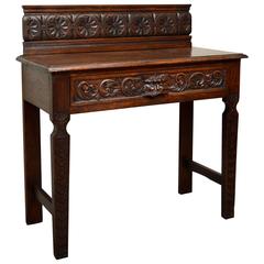 Carved Oak Green Man Hall Table