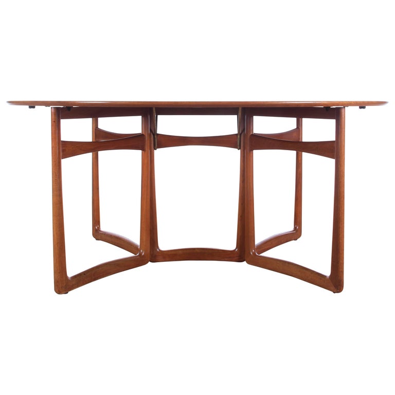 MidCentury Modern Teak Folding Dining Table by Hvidt and Mølgaard