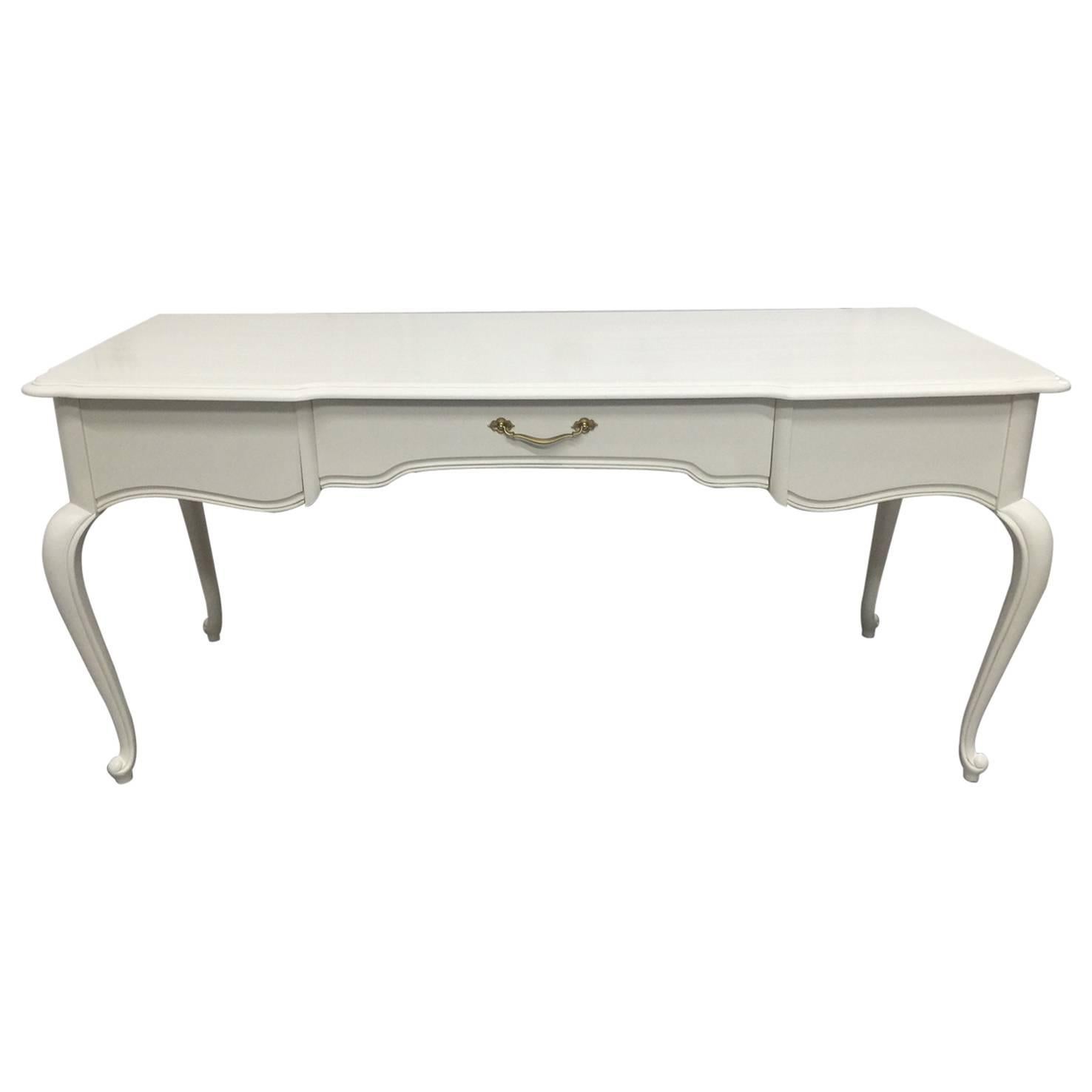 Graceful and Spacious French Style Bassett Desk For Sale