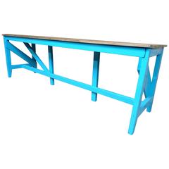1910s Extra Large Kitchen Table or Shop Display 12