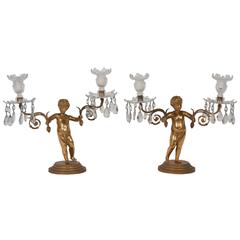 Pair of Regency Gilt Bronze Figural Candelabra by Matthew Boulton 10