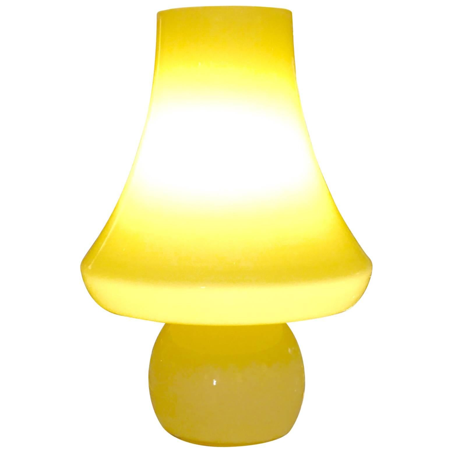 Gino Vistosi Mushroom-Shaped Murano Glass Table Lamp For Sale