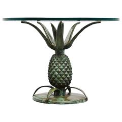 Couchtisch aus Ananas in Bronze von Maison Jansen, Frankreich, 1970