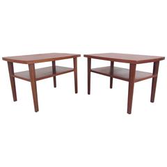 Pair of Mid-Century End Tables after George Nakashima for Widdicomb 4