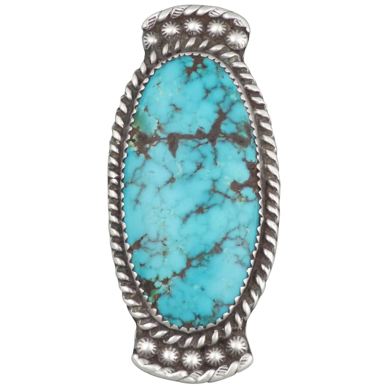 Vintage Navajo Turquoise Ring, circa 1950