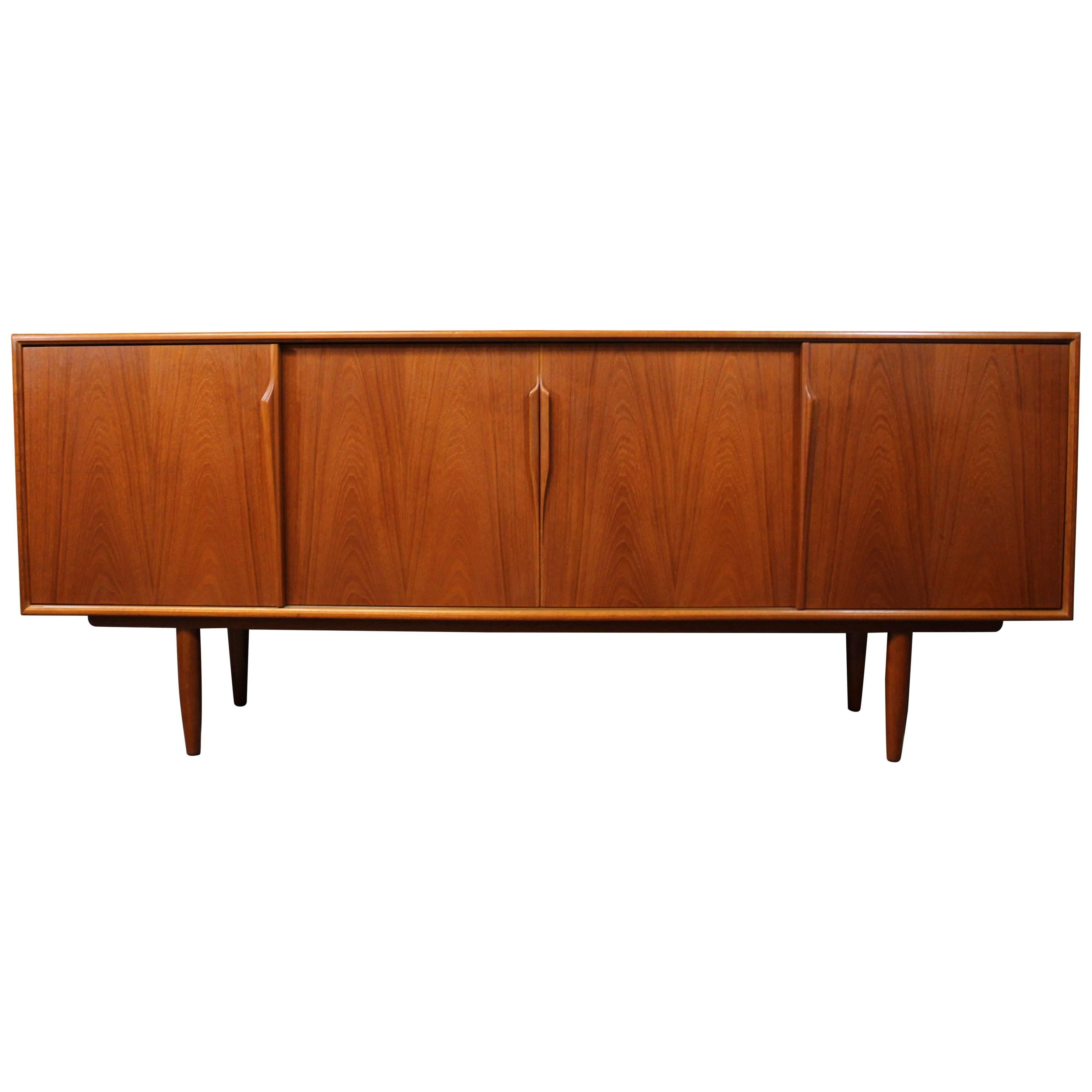 Gunni Omann Teak Credenza or Sideboard for Axel Christensen Odder, Danish Modern