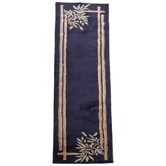 Large Art Deco Themed Wool Runner Rug 1
