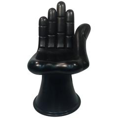 Phenomenal Pedro Friedberg Black Fiberglass Hand Chair
