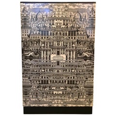 Italian Wardrobe Cabinet Style of Fornasetti