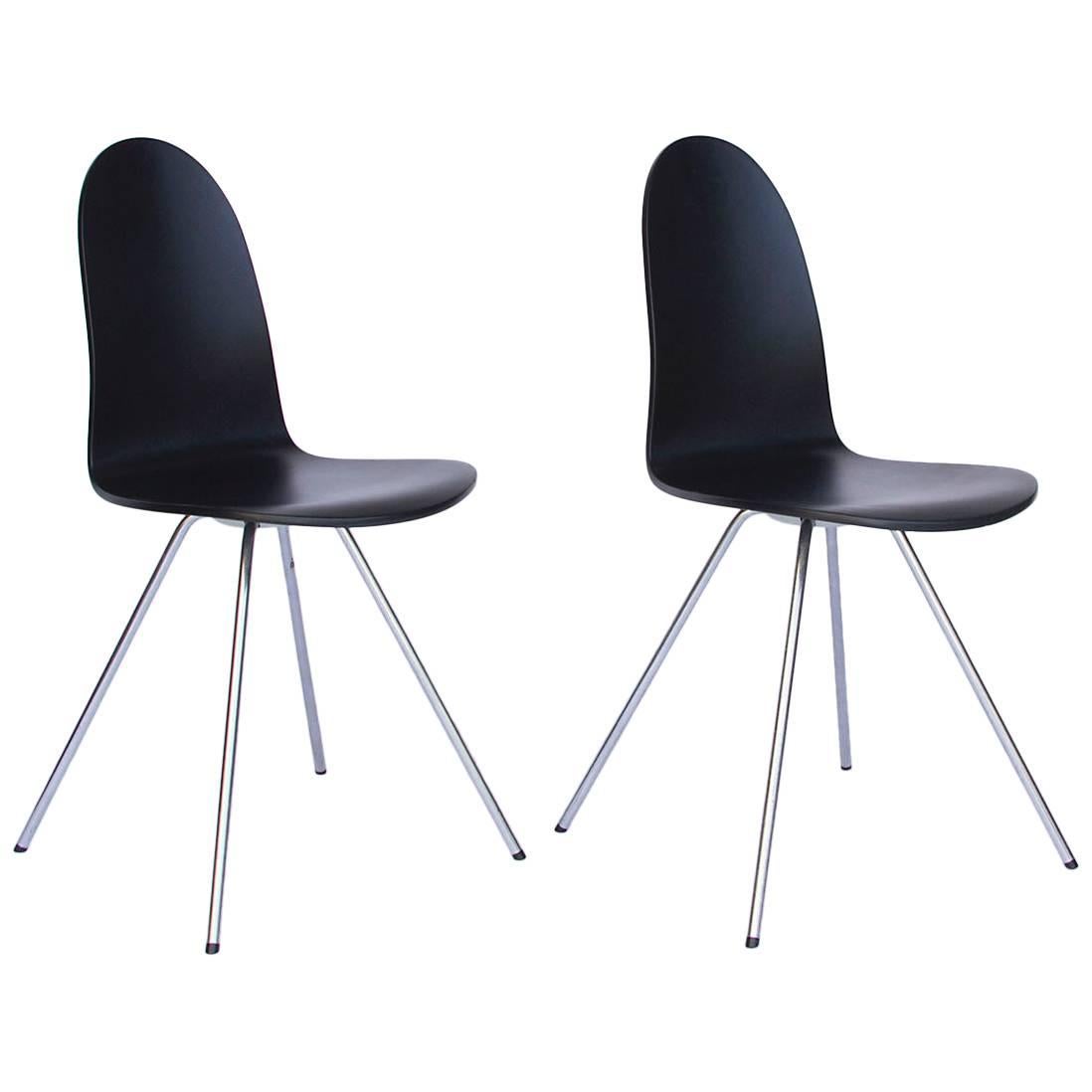 1955, Arne Jacobsen, Tongue Chair Black Lacquered