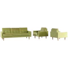 Early Florence Knoll Three-Seat & Two Lounge Chair by Knoll International, 1957 12
