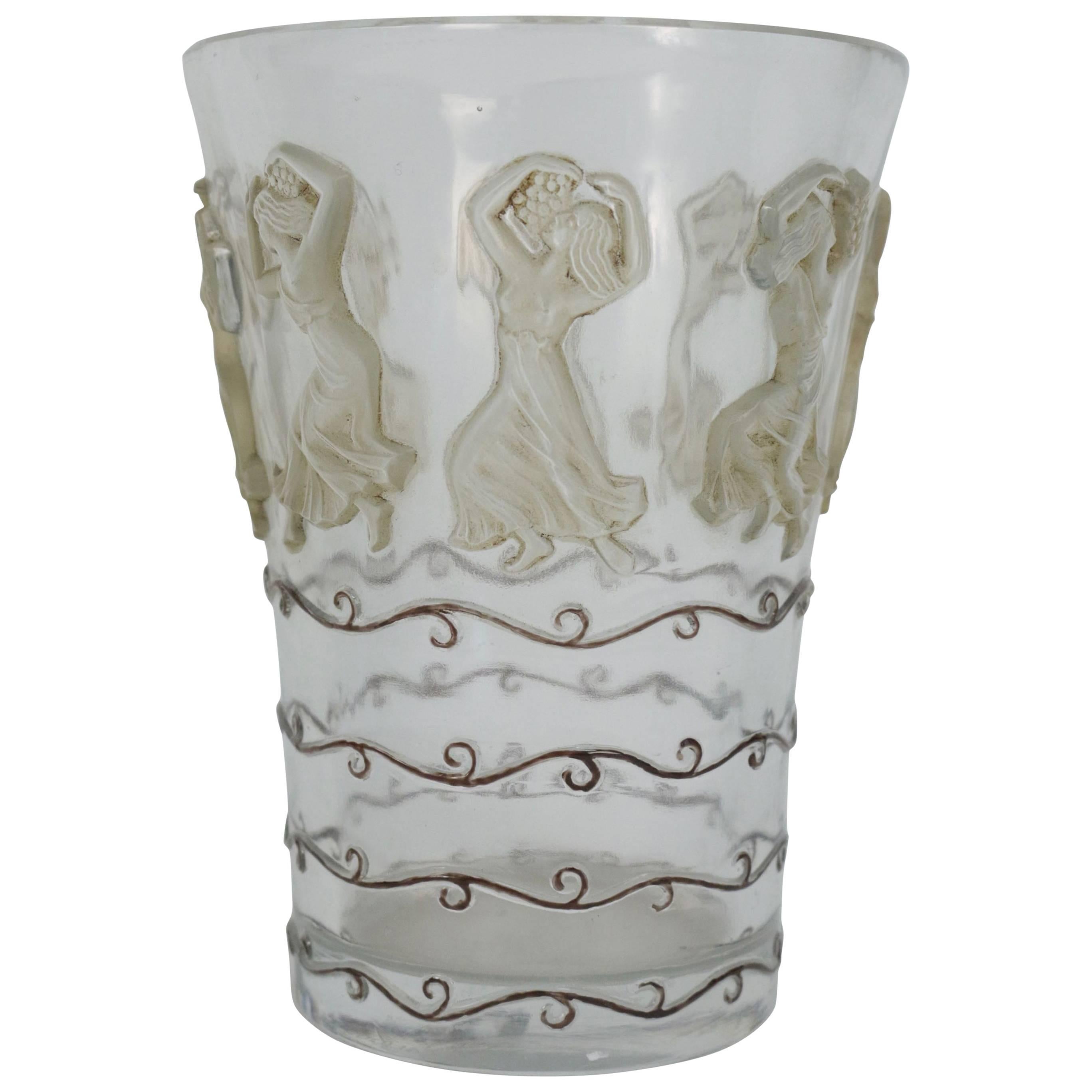 René Lalique Vase "Danseuses" For Sale