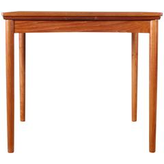 Danish Teak Game Table with Reversible Top