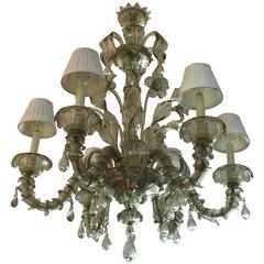 Grand Barovier e Toso Murano Six-Arm Chandelier