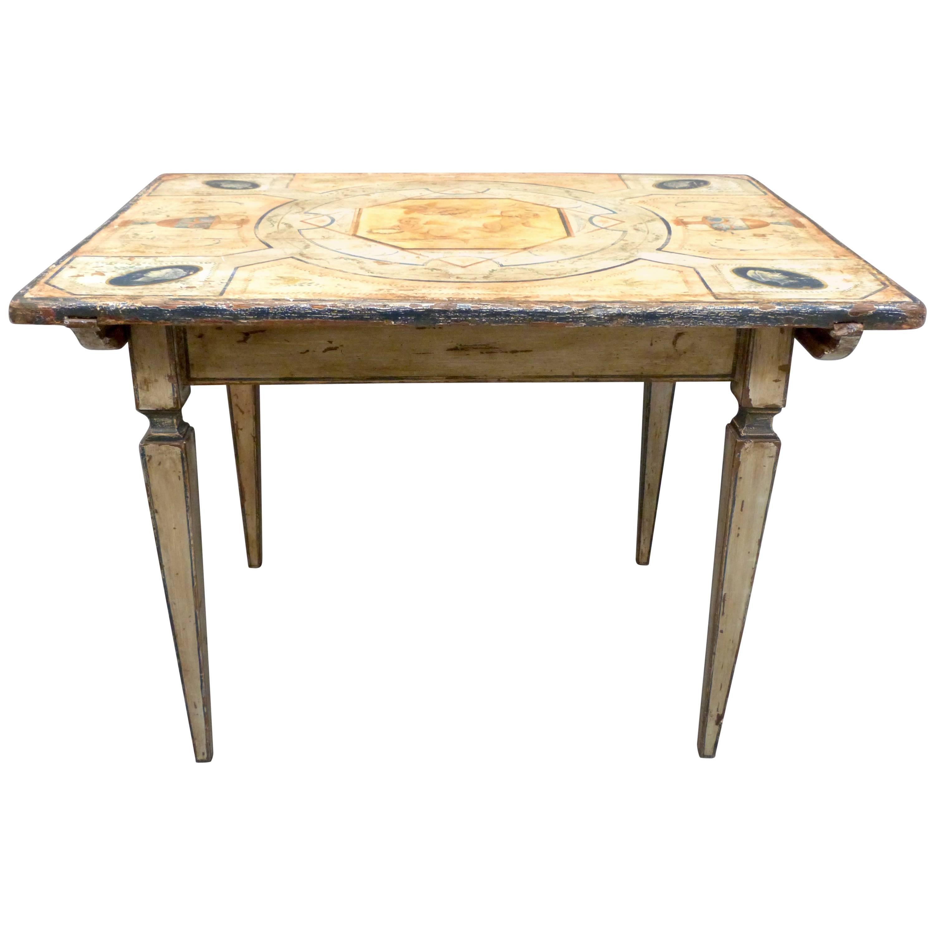 18th Century Venetian Painted Table For Sale