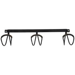 Jacques Adnet Leather Rack