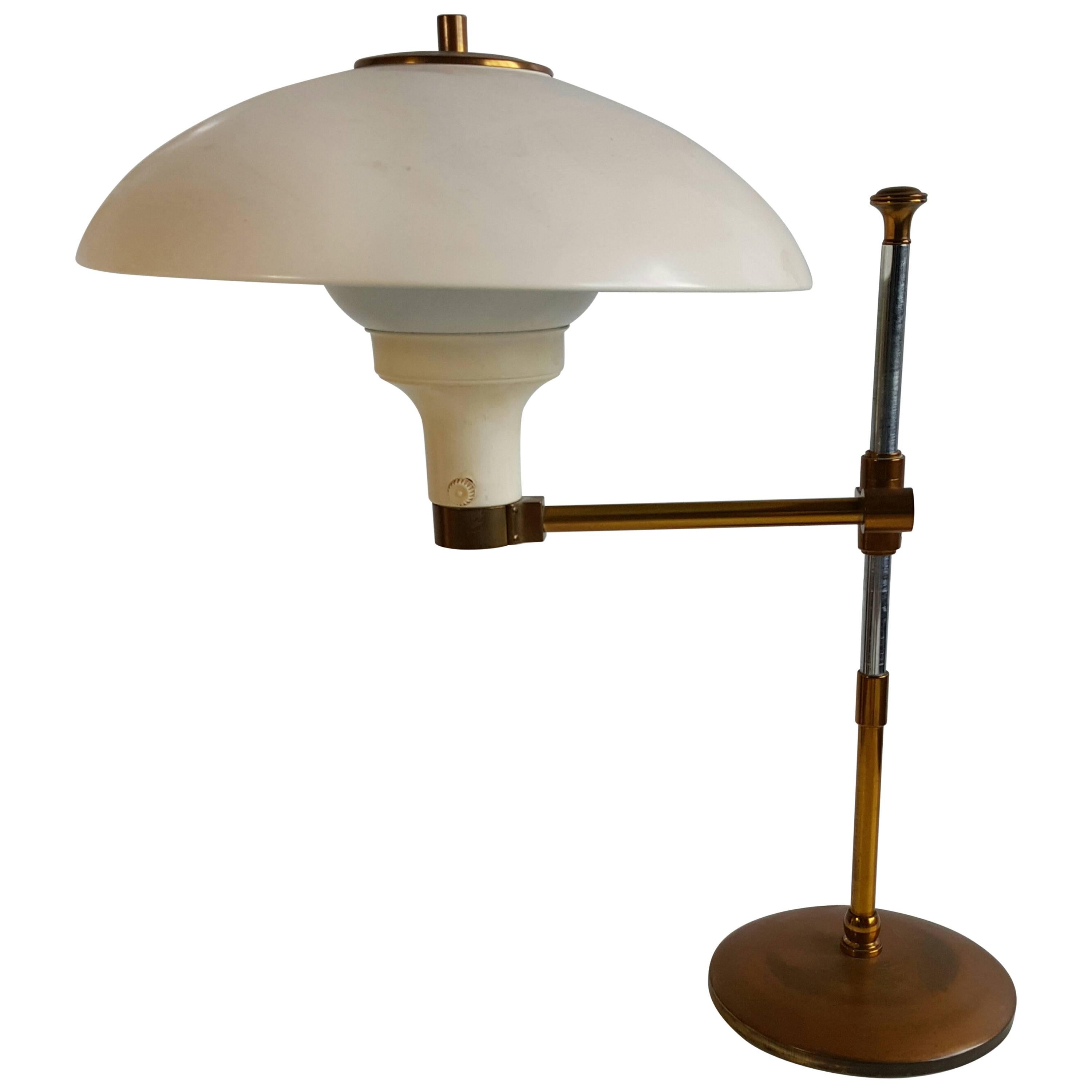 Early Paavo Tynell Adjustable Swing Arm Desk/Table Lamp