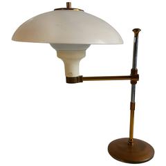 Vintage Early Paavo Tynell Adjustable Swing Arm Desk/Table Lamp