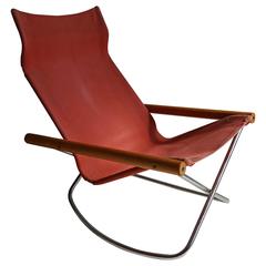 Vintage Takeshi Nii "NY" Folding Rocking Chair