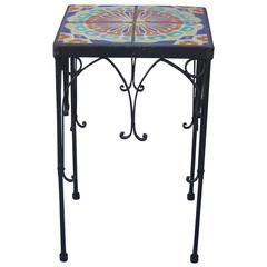 1920s Spanish Revival Tile Table