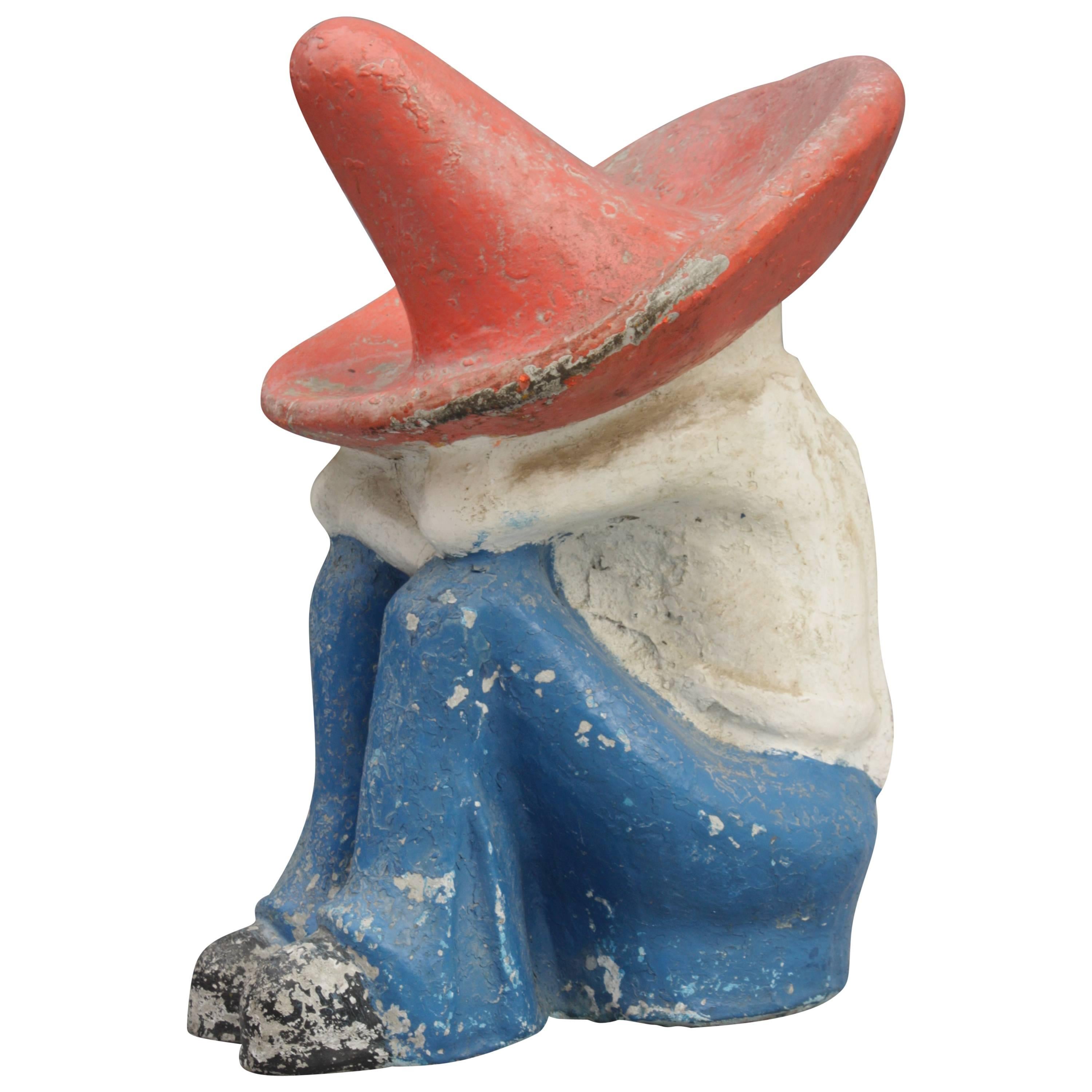 1930s Classic Monterey Style Concrete Sleeping Mexican