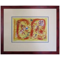 Lithographie de Pierre Alechinsky « Qu'est-ce qu'il se passe de lui ?